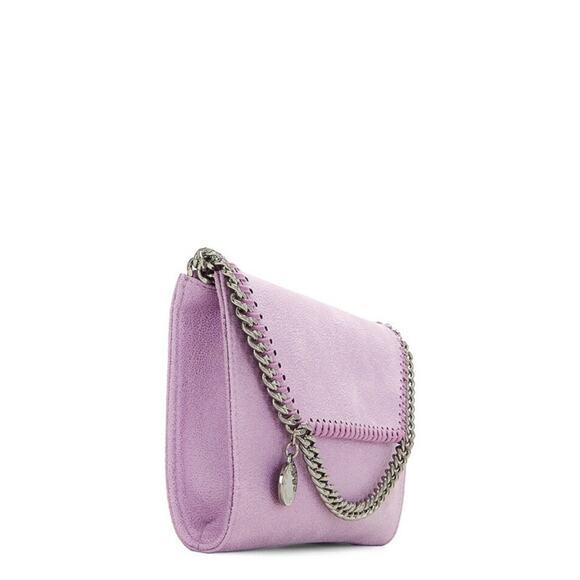 NWT MSRP$1095 STELLA MCCARTNEY Mini Xbody Eco Shaggy Deer bag Lilac - Picture 3 of 7